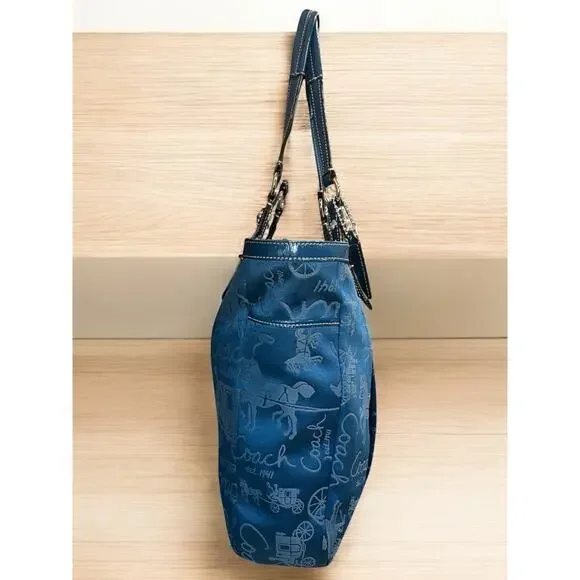 Y2K Coach F15157 Gallery Horse & Carriage Tote & Turnlock Checkbook Wallet - Picture 4 of 16